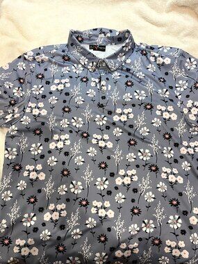 Yatta Golf Polo Size XL - Floral Print